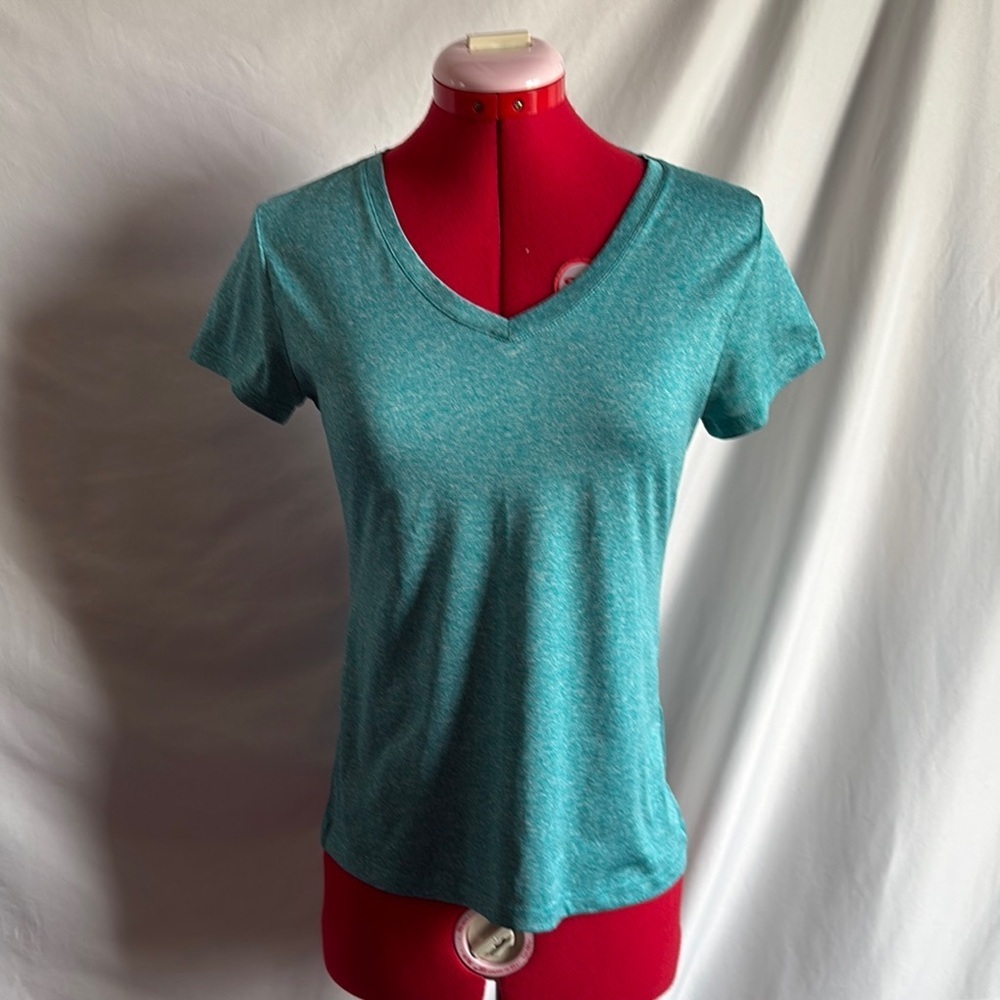 90 Degree By Reflex Aqua V-Neck Short Sleeve Tee SM320